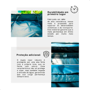 Maleiro Para Caçamba Dobrável Semi-impermeável 560 litros Para Picapes