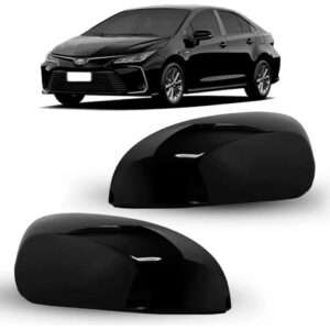 Kit Capa De Retrovisor Para Corolla 2020 2021 2022 A 2026 Preto