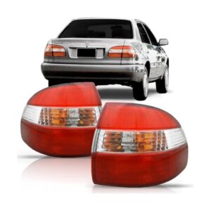 Kit Lanterna Traseira Canto Para Corolla 1998 A 2001 2002 Ambos Lados Bicolor