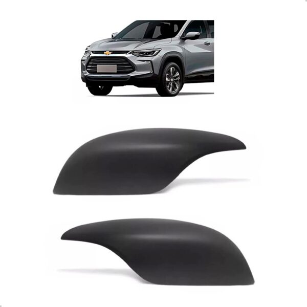 Par Capa Retrovisor Para Tracker 2020 A 2026 Com Furo Pisca Preto
