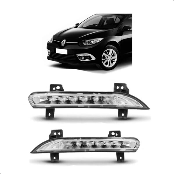 Par Daylight Farol Milha Luz Diurna Para Fluence 2014 A 2018 Transparente