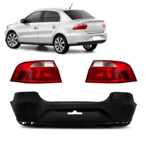 Kit Parachoque Traseiro Para Voyage 2013 A 23 Com Par Lanter