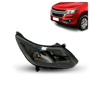 Farol Black Para S10/trailblazer 2017 A 2024 Sem Led Direito/passageiro