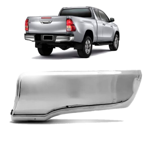 Ponteira Polaina Parachoque Tras/ Para Hilux Pickup 2016/25 Esquerdo/motorista