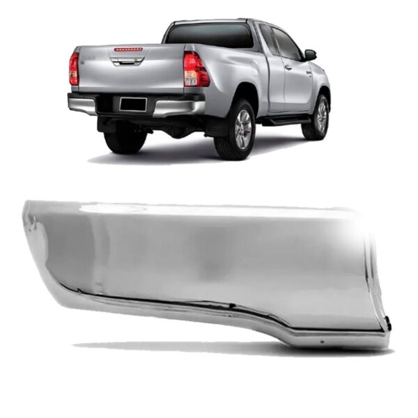 Ponteira Polaina Parachoque Tras/ Para Hilux Pickup 2016/25 Direito/passageiro