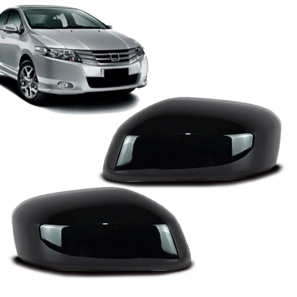 Capa De Retrovisor Para City 2009 2010 A 2014 Sem Furo Pisca Preto Esquerdo/motorista