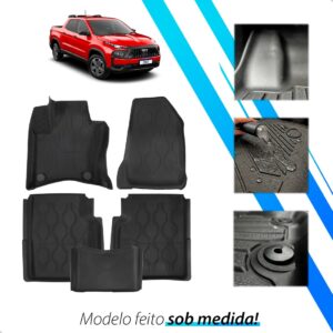 Tapete Bandeja 3d Toro 2017 2018 A 2026 Elevada Impermeável Preto