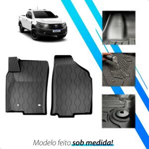 Tapete Bandeja 3d Strada Cabine Simples 2020 A 2026 Imprmeáv Preto