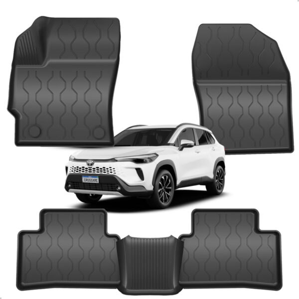 Tapete Bandeja 3d Corolla Cross 2021 2022 A 2026 Impermeável Preto