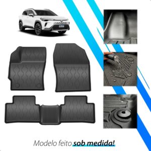 Tapete Bandeja 3d Corolla Cross 2021 2022 A 2026 Impermeável Preto