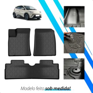 Tapete Bandeja 3d Mini Dolphin 2024 2025 A 2026 Impermeável Preto