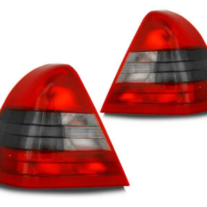 Kit Lanterna Tras/ Mercedes Benz C200 1994/2000 Cristal/fumê Ambos Lados Fumê