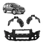Kit Parachoque C/ Par Parabarro P/ Strada Locker 2009 A 2013 Preto