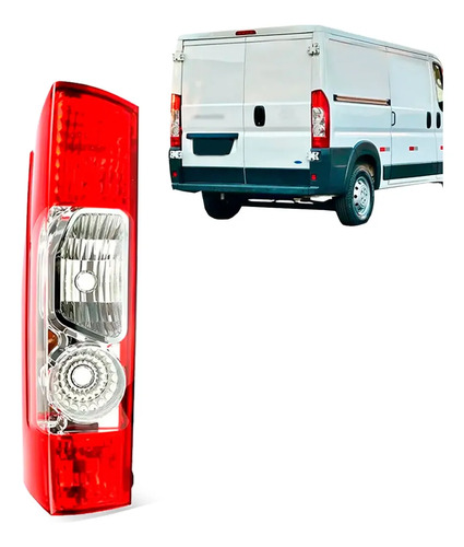 Lanterna Traseira P/ Ducato Furgao 2018 2019 A 2021 Com Furo Direito/passageiro Bicolor