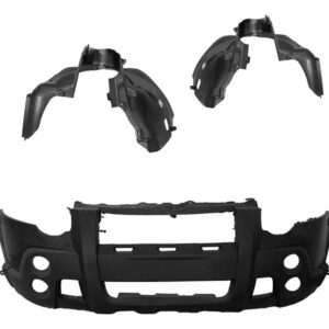 Kit Parachoque C/ Par Parabarro P/ Strada Locker 2009 A 2013 Preto
