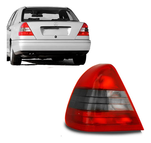 Lanterna Tras/ Mercedes Benz C200 1994 A 2000 Cristal/fumê Esquerdo/motorista Fumê