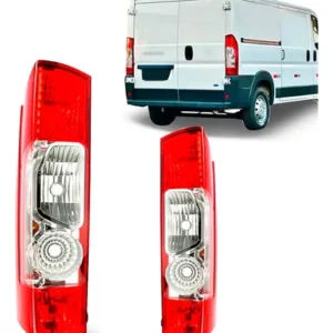 Kit Lanterna Traseira P/ Ducato Furgao 2018 A 2021 Com Furo Ambos Lados Bicolor