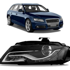 Farol Para Audi A4 2009 2010 2011 2012 Eletrico C/ Led Esquerdo/motorista