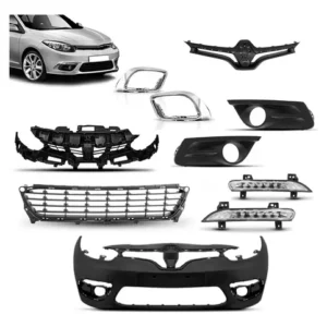 Kit Parachoq Completo P/ Fluence 2014 A 18 Grades E Daylight Preto