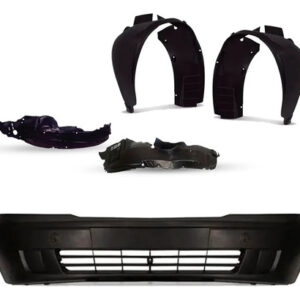 Kit Parachoque E Par Parabarro Para Corsa 2003 2004  A 2007 Preto