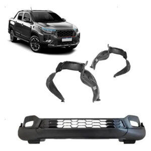 Kit Spoiler C/ Par Parabarro P/ Strada Endurance 2020 A 26 Preto