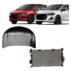 Kit Frente Capo E Radiador Onix 2020 A 2026 1.0 Turbo Auto/