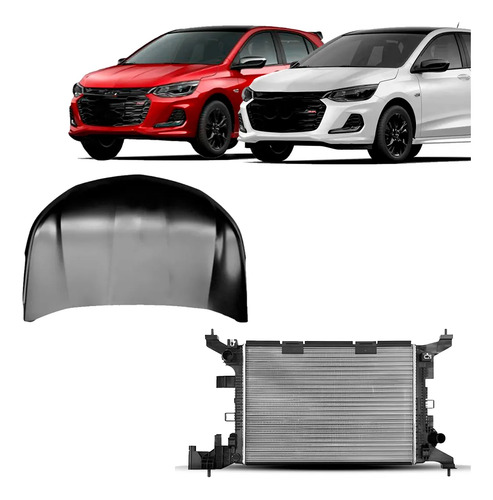 Kit Frente Capo E Radiador Onix 2020 A 2026 1.0 Camb/ Manual