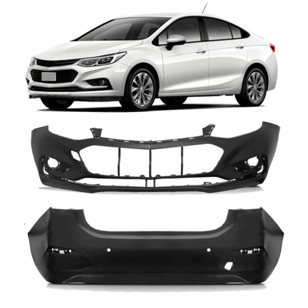 Kit Parachoque Dianteiro E Tras Para Cruze Sedan 2017/2019
