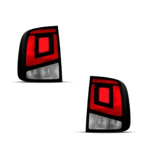 Par Lente Lanterna Traseira Para Saveiro 2023 2024 2025 2026 Vermelho