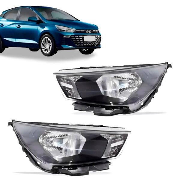 Kit Farol Eletrico Para Hb20 2025 2026 Sem Led 9 Pinos Ambos Lados
