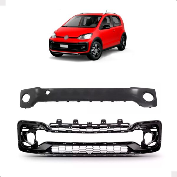 Kit Grade Interna E Externa Up 2018 A 2021 Com Furo De Milha Preto Fosco