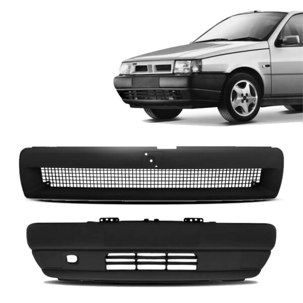 Kit Parachoque E Grade Para Fiat Tipo 1993 1994 A 1996 1997 Preto