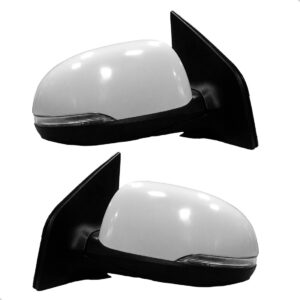 Par Retrovisor Elétrico Picanto 2010 A 2019 Branco C/pisca