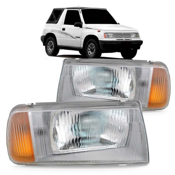 Kit Farol Para Vitara 1990 1991 1992 1993 1994 1995 96 1997 Ambos Lados