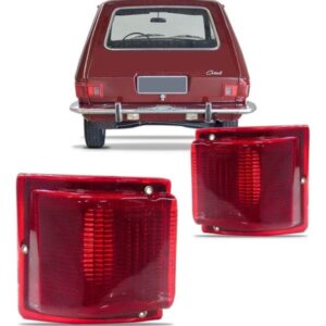 Kit Lanterna Traseira Para Belina 1973 1974 1975 1976 1977 Ambos Lados Vermelho