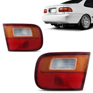 Lanterna Traseira Tampa Para Civic Sedan 1992 1993 A 1995 Le Esquerdo/motorista Bicolor