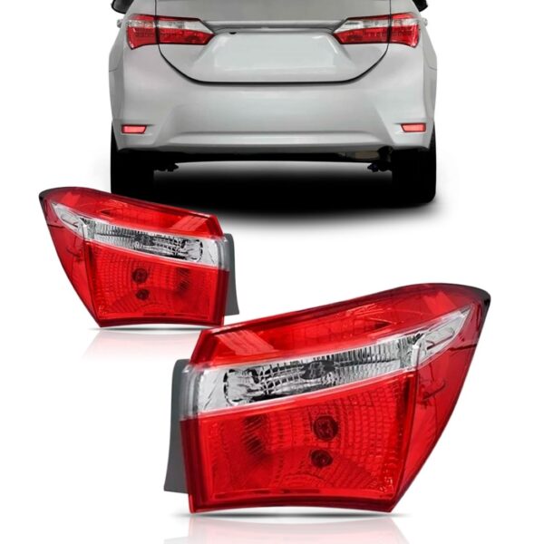 Lanterna Traseira Para Corolla 2014 2015 2016 Canto Sem Led Direito/passageiro Bicolor