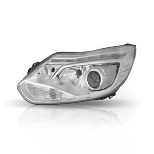 Farol Para Focus 2014 A 2015 Eletrico Cromado C/motor C/led Esquerdo/motorista