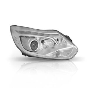 Farol Para Focus 2014 A 2015 Eletrico Cromado C/motor C/led Esquerdo/motorista