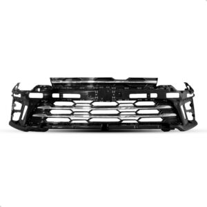 Grade Do Radiador Para S10 2025 A 2026 Com Frisos Cromados Preto Brilhante