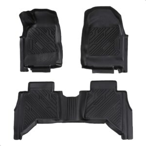 Tapete Impermeável Para S10 Cabine Dupla 2012 A 2024 3 Peças Preto