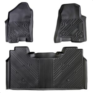 Tapete Impermeável Para Ram 1500 Rebel 2012 A 2018 3 Peças Preto