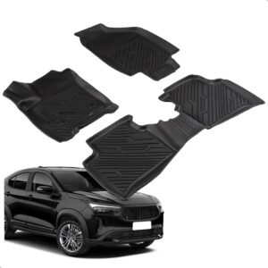 Tapete Impermeável Antiderrapante Fastback 2025 2026 3 Peças Preto