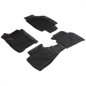 Tapete Impermeável Antiderrapante Fastback 2025 2026 3 Peças Preto