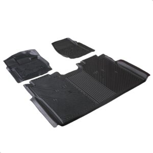 Tapete Impermeável Antiderrapante F150 2020 A 2025 3 Peças Preto