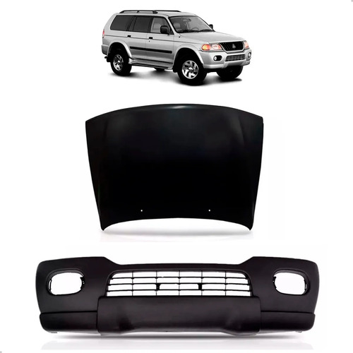 Kit Frente Capo E Parachoque Para Pajero Sport 2000 A 2004