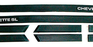 Friso Lateral Para Chevette Sl 1983 A 1986 (castelinho) Preto