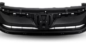 Grade Radiador Para Fit 2014 2015 2016 2017 Parachoque Diant Preto