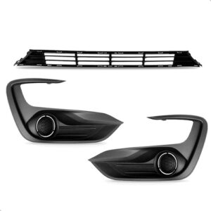 Kit Grade Central E Lateral Para Ford Ka 2019 2020 A 2022 Preto Cromado