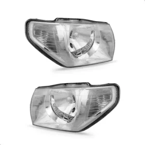Kit Parachoque E Par Farol Para Pajero Tr4 2004 2005 2006 Preto